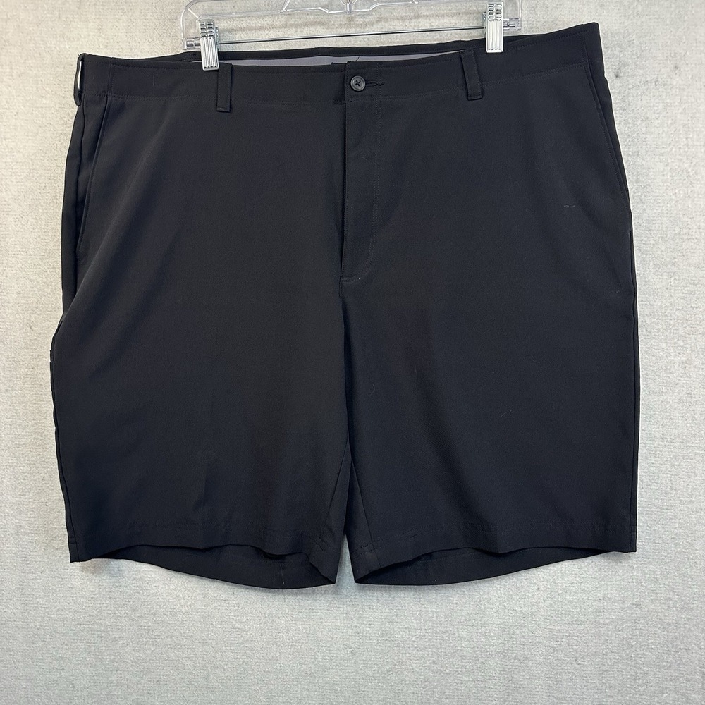 PGA Tour Golf Shorts Men's 42 Black Flat Front
